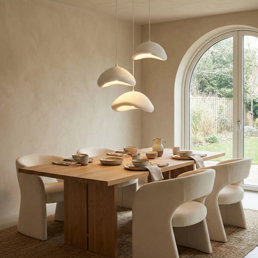 Brilagi - Karājoša lustra ar vadu WABI SABI 3xE27/40W/230V Ø 82 cm, balta