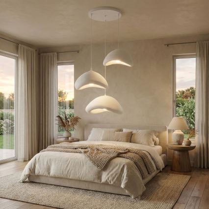 Brilagi - Karājoša lustra ar vadu WABI SABI 3xE27/40W/230V Ø 82 cm, balta