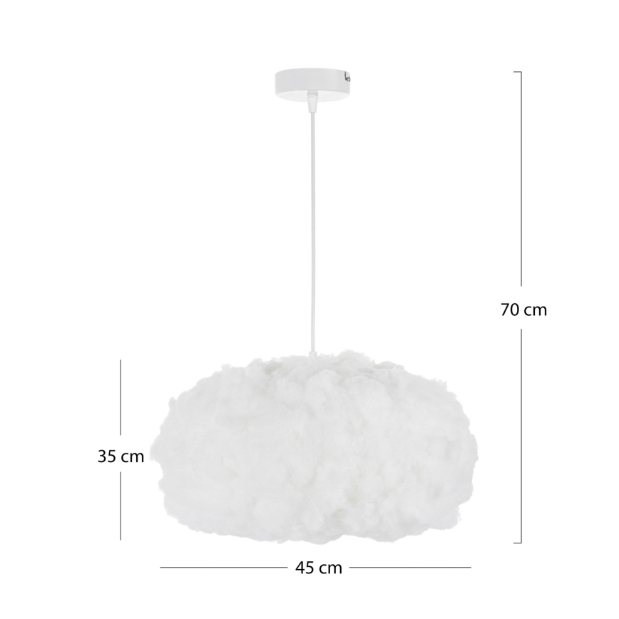 Brilagi - Karājoša lustra SOLEAIR 1xE27/60W/230V Ø 45 cm balta