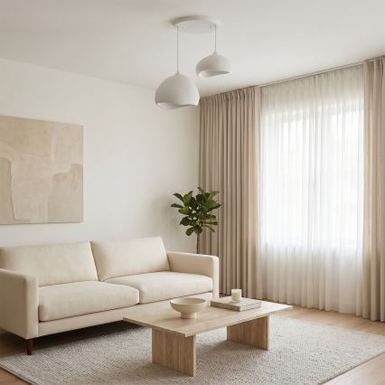 Brilagi - Karājoša lustra uz vada WABI SABI 2xE27/40W/230V Ø 70 cm, balta
