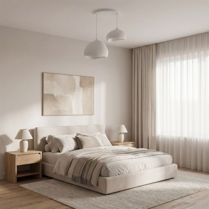 Brilagi - Karājoša lustra uz vada WABI SABI 2xE27/40W/230V Ø 70 cm, balta