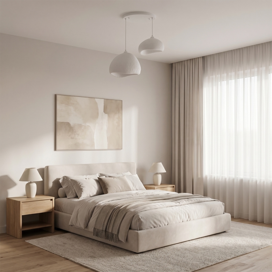 Brilagi - Karājoša lustra uz vada WABI SABI 2xE27/40W/230V Ø 70 cm, balta