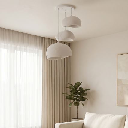 Brilagi - Karājoša lustra WABI SABI ar vadu 3xE27/40W/230V Ø 76 cm, balta