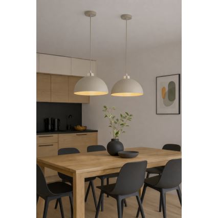 Brilagi - karāma lustra uz vada MOON 1xE27/60W/230V Ø 30 cm bēša/zeltaina