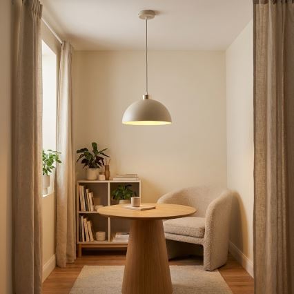 Brilagi - karāma lustra uz vada MOON 1xE27/60W/230V Ø 30 cm bēša/zeltaina