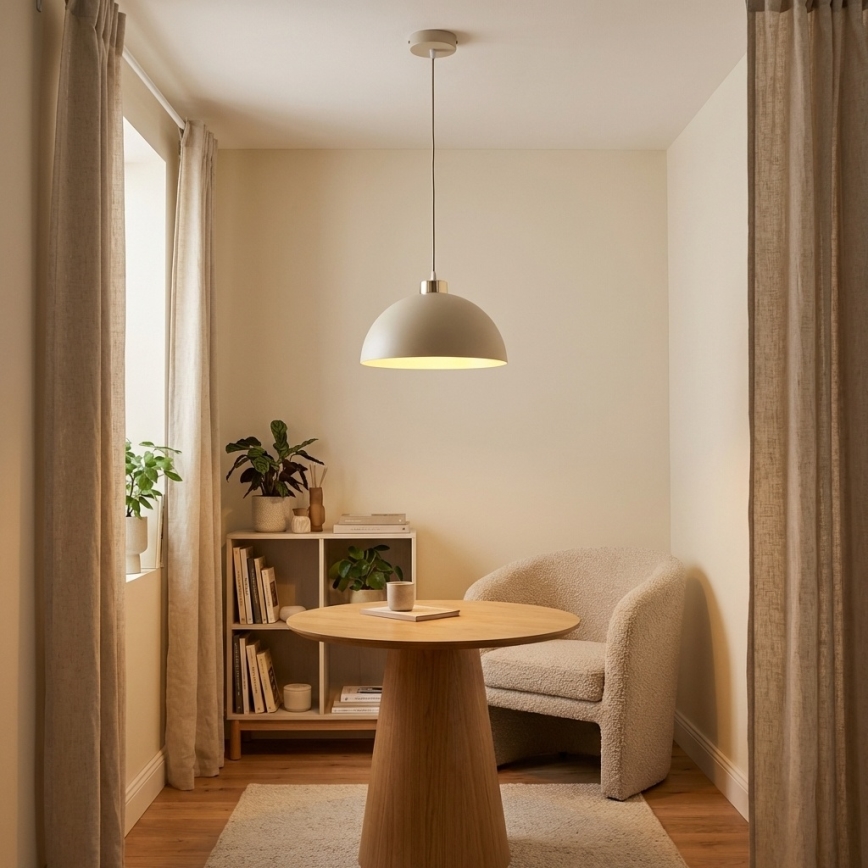 Brilagi - karāma lustra uz vada MOON 1xE27/60W/230V Ø 30 cm bēša/zeltaina