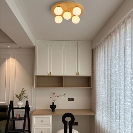 Brilagi - Koka griestu gaismeklis LUND WOOD 5xG9/9W/230V pr. 40 cm