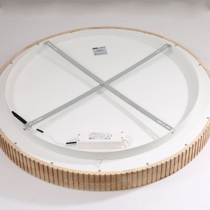 Brilagi - LED griestu gaismeklis FALCON WOOD MODERN LED/60W/230V 3000/4000/6000K Ø 80 cm koka
