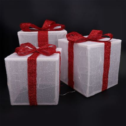 Brilagi - Komplekts 3x LED āra Ziemassvētku dekori LED/2,6W/3xAA IP44 dāvanas