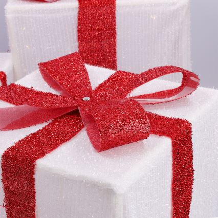 Brilagi - Komplekts 3x LED āra Ziemassvētku dekori LED/2,6W/3xAA IP44 dāvanas