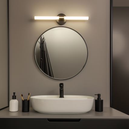 Brilagi - LED vannas istabas spoguļa apgaismojums LARA LED/10W/230V 60 cm IP44 melns
