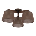 Brilagi - LATTE piestiprināma griestu lampa 3xE27/60W/230V priede / brūna