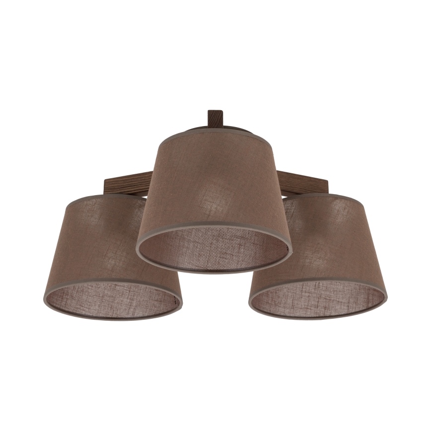 Brilagi - LATTE piestiprināma griestu lampa 3xE27/60W/230V priede / brūna
