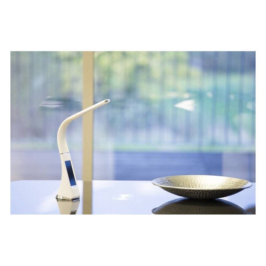 Brilagi - LED Aptumšojama galda lampa ar ekrānu PELLE LED/7W/230V, balta