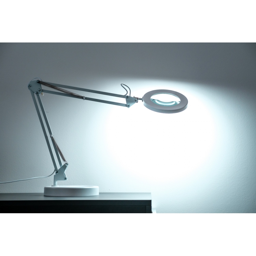 Brilagi - LED Aptumšojama galda lampa ar palielināmo stiklu LENS LED/12W/5V 3000/4200/6000K balta