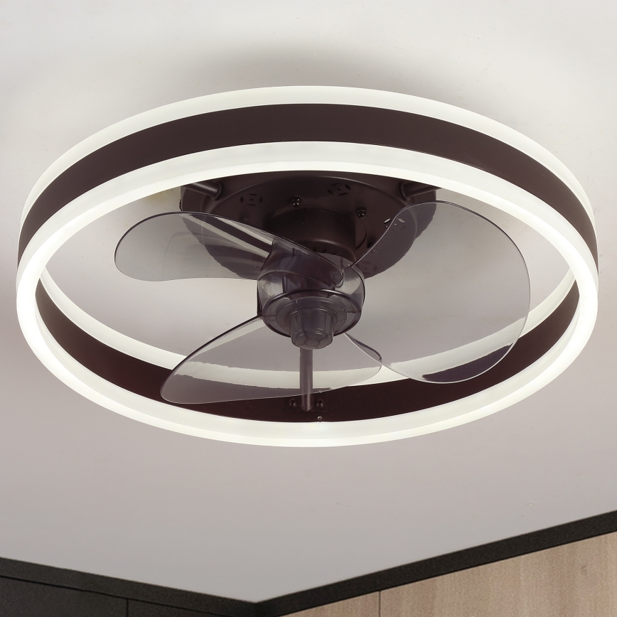 Brilagi - LED Aptumšojama griestu lampa ar ventilatoru LED/30W/230V 3000-6500K melna + tālvadības pults