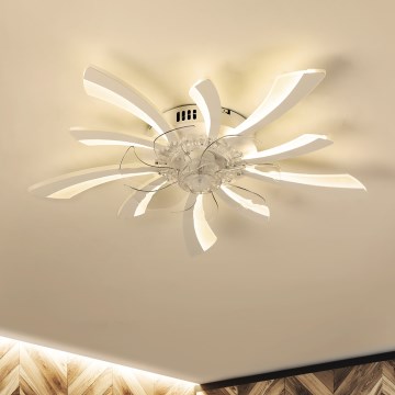Brilagi - LED Aptumšojama griestu lampa ar ventilatoru LED/50W/230V 3000-6500K balta + tālvadības pults