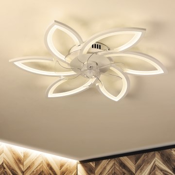 Brilagi - LED Aptumšojama griestu lampa ar ventilatoru LED/50W/230V 3000-6500K balta + tālvadības pults