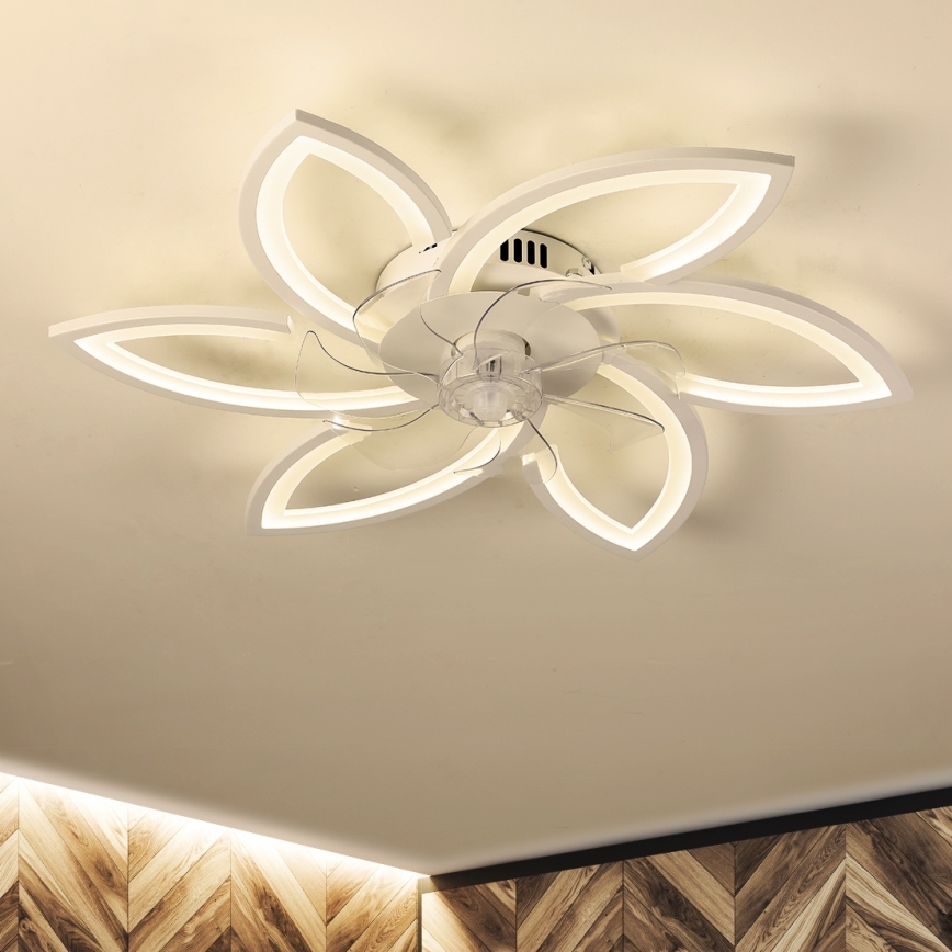 Brilagi - LED Aptumšojama griestu lampa ar ventilatoru LED/50W/230V 3000-6500K balta + tālvadības pults