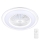 Brilagi - LED Aptumšojama griestu lampa ar ventilatoru RONDA LED/65W/230V 3000-6500K balta + tālvadības pults