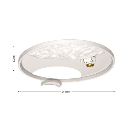 Brilagi - LED Aptumšojama griestu lampa ASTRO LED/20W/230V 3000/4000/6000K + tālvadības pults