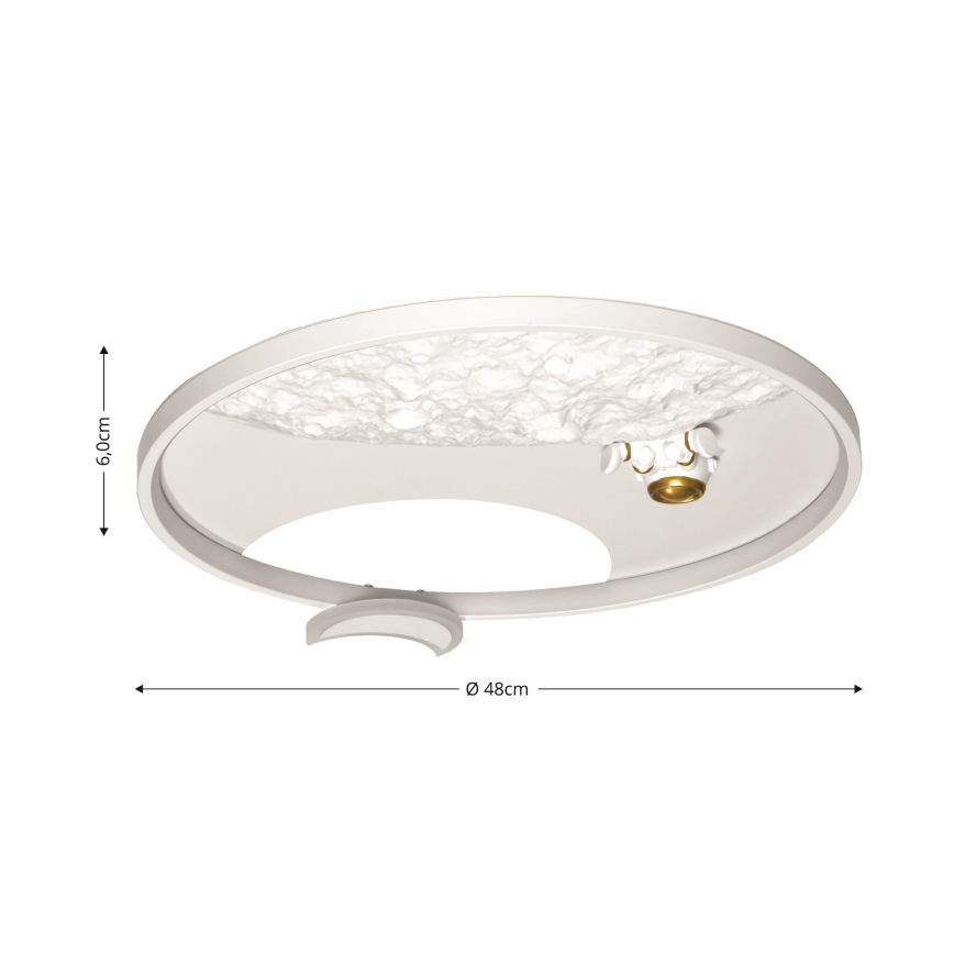 Brilagi - LED Aptumšojama griestu lampa ASTRO LED/20W/230V 3000/4000/6000K + tālvadības pults