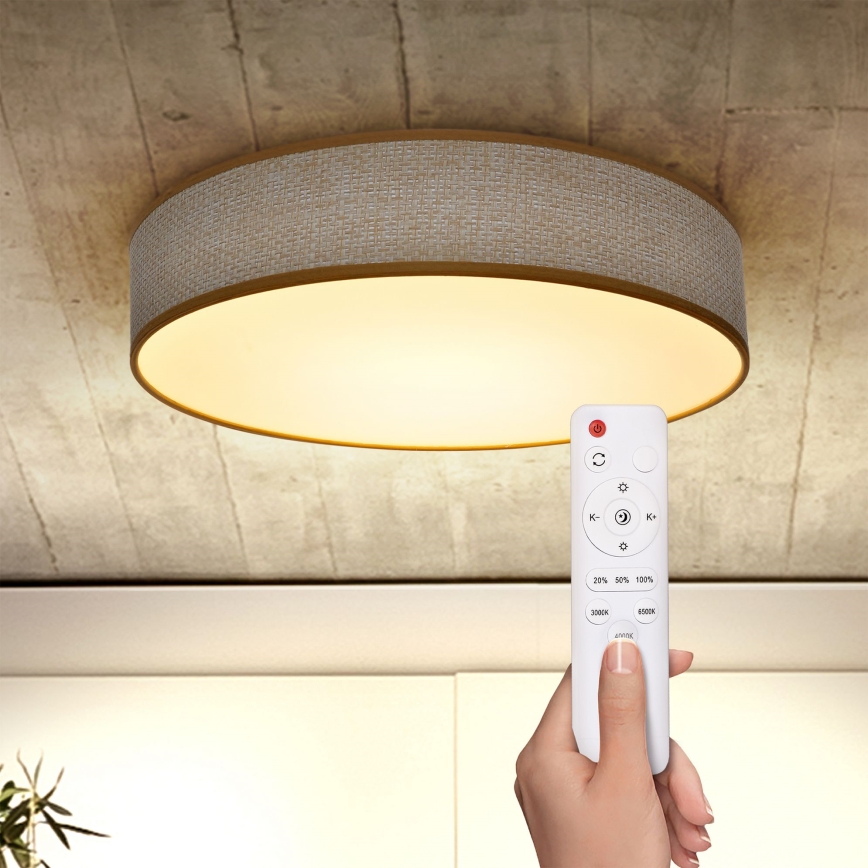 Brilagi - LED Aptumšojama griestu lampa CARMEN LED/48W/230V 3000-6500K d. 40 cm + tālvadības pults