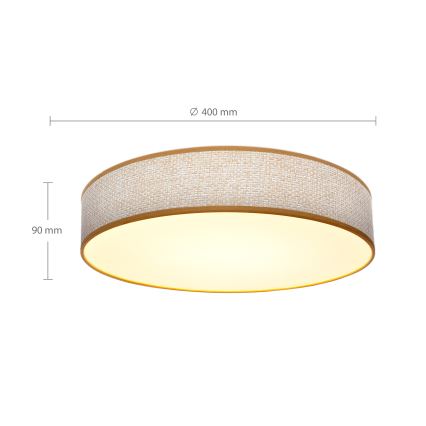 Brilagi - LED Aptumšojama griestu lampa CARMEN LED/48W/230V 3000-6500K d. 40 cm + tālvadības pults