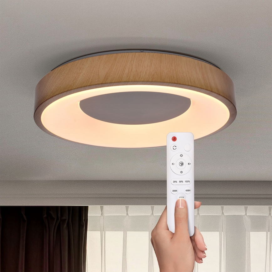 Brilagi - LED Aptumšojama griestu lampa DORIA LED/48W/230V 3000-6500K d. 39 cm + tālvadības pults