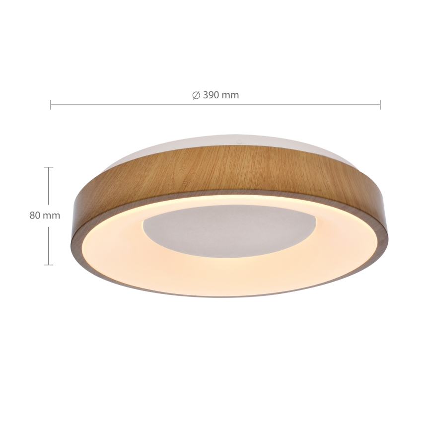 Brilagi - LED Aptumšojama griestu lampa DORIA LED/48W/230V 3000-6500K d. 39 cm + tālvadības pults