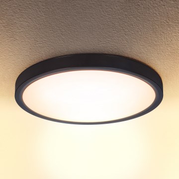 Brilagi - LED Aptumšojama griestu lampa ESTELA LED/48W/230V 3000-6500K ø 40 cm melna + tālvadības pults