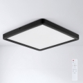 Brilagi - LED aptumšojama griestu lampa ESTELA SQUARE LED/36W/230V 3000-6500K 31x31 cm melna + tālvadība