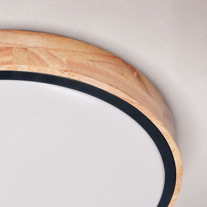 Brilagi - LED Aptumšojama griestu lampa GLORIA LED/48W/230V 3000-6500K ozols d. 40 cm + tālvadības pults