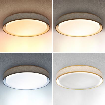 Brilagi - LED Aptumšojama griestu lampa KIANIA LED/48W/230V 3000-6500K d. 43 cm + tālvadības pults