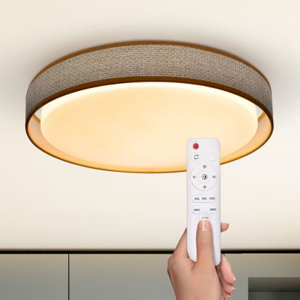 Brilagi - LED Aptumšojama griestu lampa KIANIA LED/48W/230V 3000-6500K d. 43 cm + tālvadības pults
