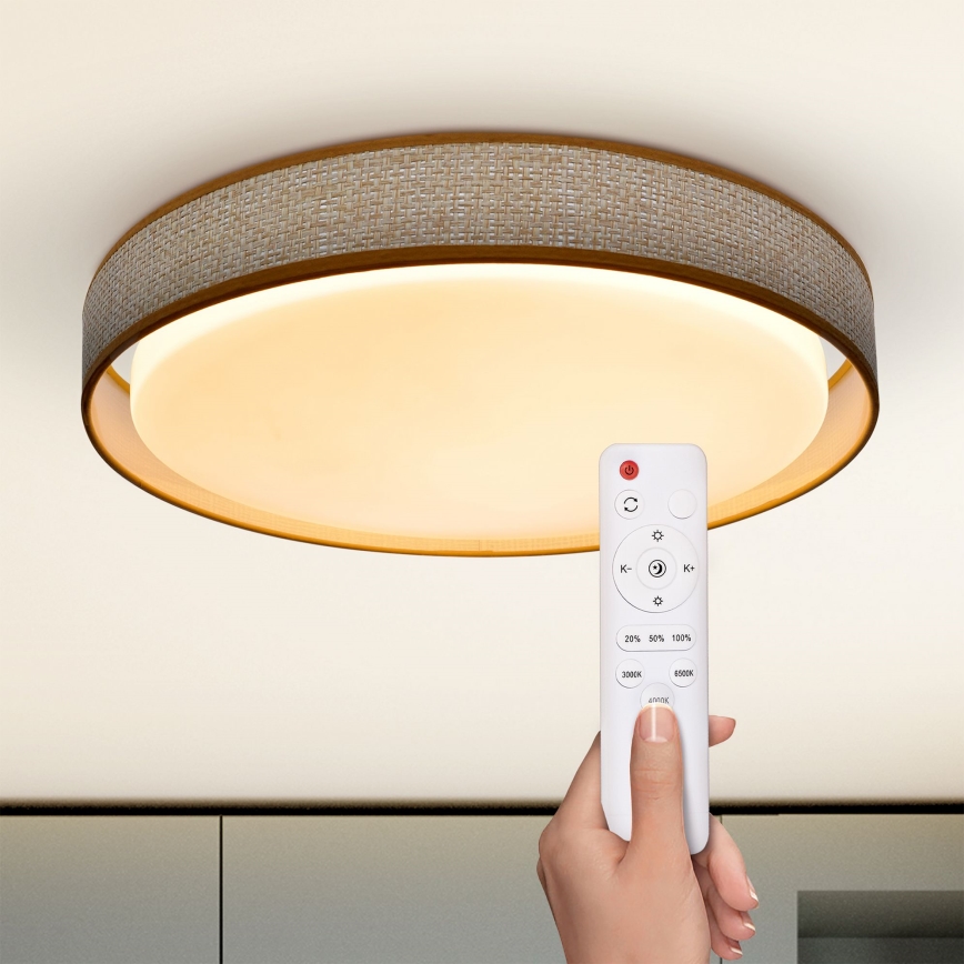 Brilagi - LED Aptumšojama griestu lampa KIANIA LED/48W/230V 3000-6500K d. 43 cm + tālvadības pults