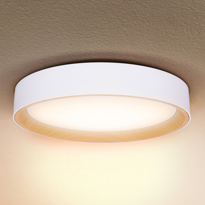 Brilagi - LED Aptumšojama griestu lampa LARIOS LED/48W/230V 3000-6500K ø 39 cm balta + tālvadības pults