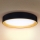 Brilagi - LED Aptumšojama griestu lampa LARIOS LED/48W/230V 3000-6500K ø 39 cm melna + tālvadības pults