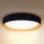 Brilagi - LED Aptumšojama griestu lampa LARIOS LED/60W/230V 3000-6500K ø 49 cm melna + tālvadības pults