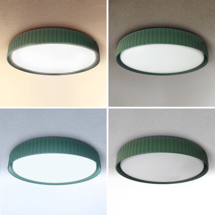 Brilagi - LED regulējama griestu lampa LUCIA LED/48W/230V 3000-6500K Ø 41 cm zaļa + tālvadība
