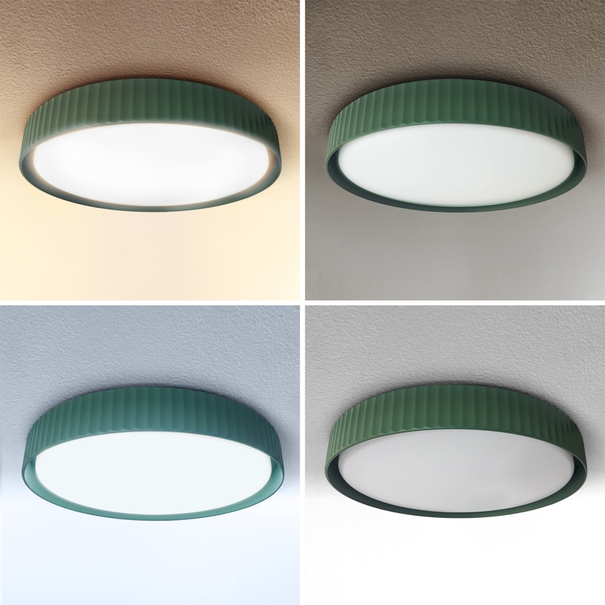 Brilagi - LED regulējama griestu lampa LUCIA LED/48W/230V 3000-6500K Ø 41 cm zaļa + tālvadība