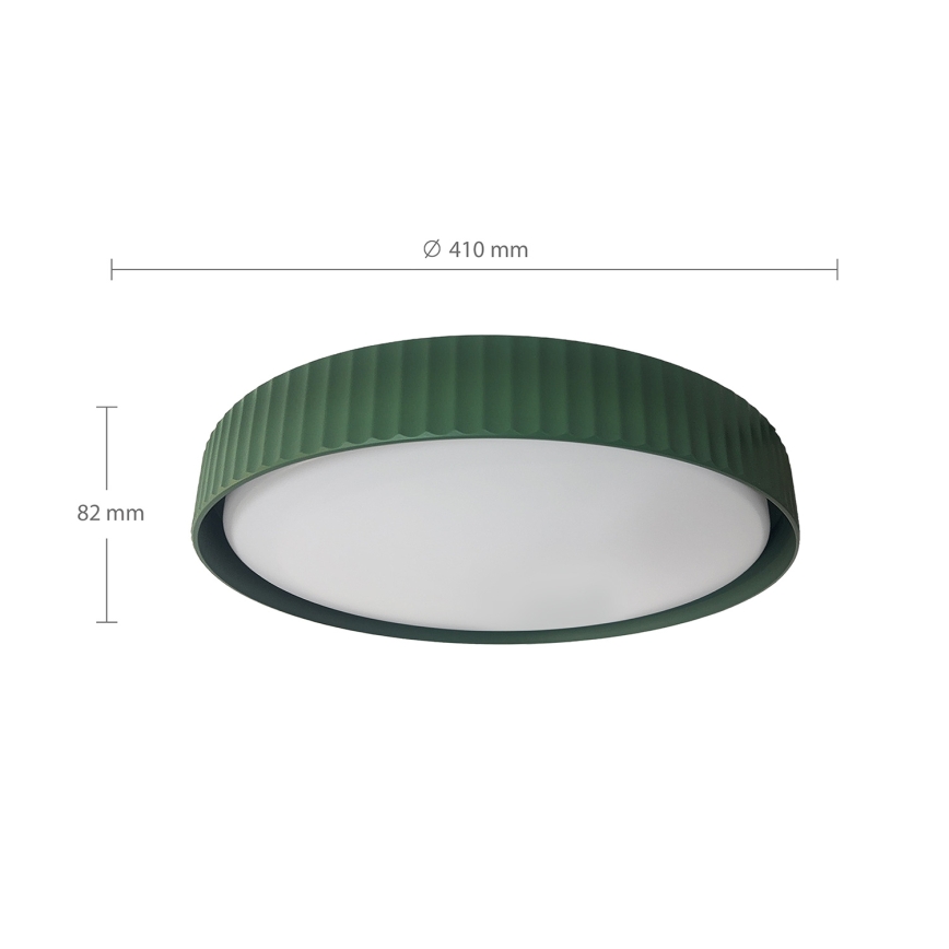 Brilagi - LED regulējama griestu lampa LUCIA LED/48W/230V 3000-6500K Ø 41 cm zaļa + tālvadība