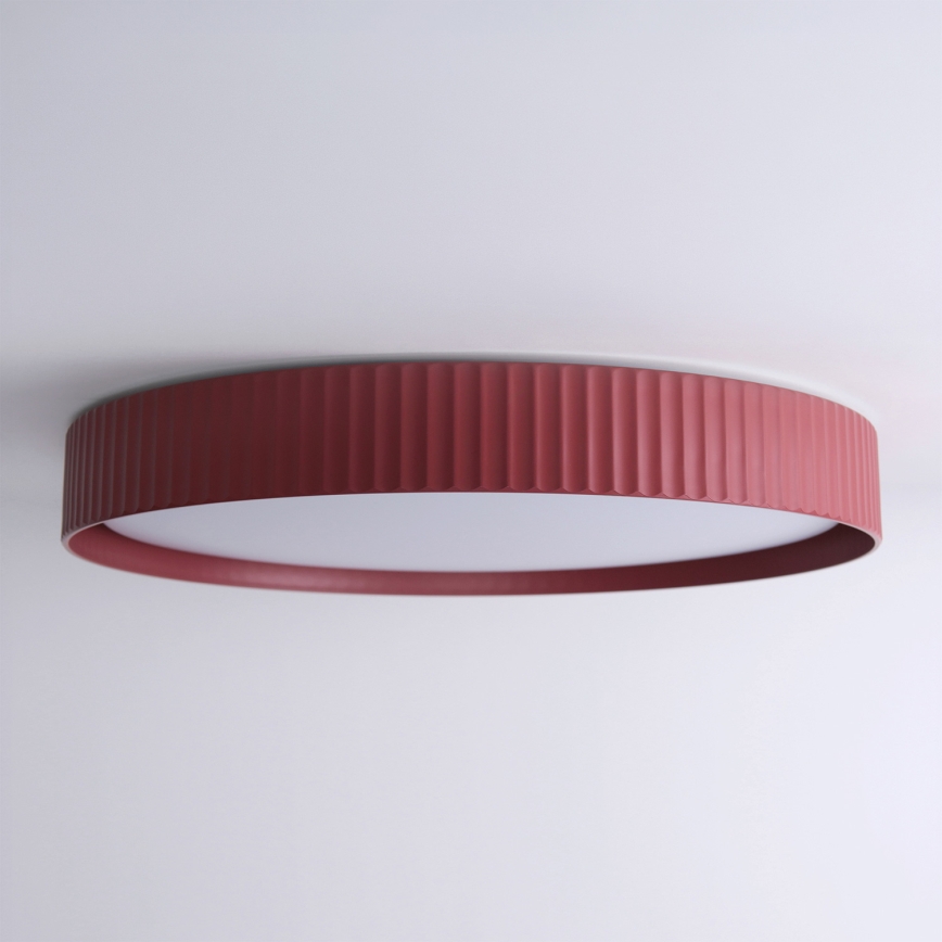Brilagi - LED ar regulējamu spilgtumu griestu gaismeklis LUCIA LED/60W/230V 3000-6500K Ø 59 cm sarkans + tālvadības pults