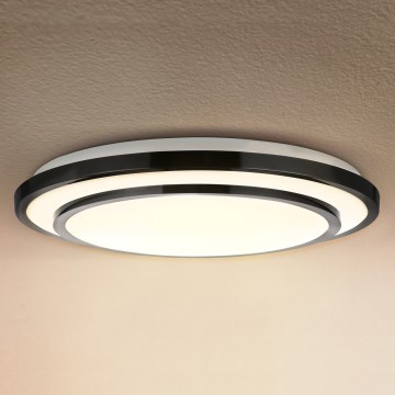 Brilagi - LED Aptumšojama griestu lampa LUCIANO LED/48W/230V 3000-6500K ø 39 cm melna + tālvadības pults