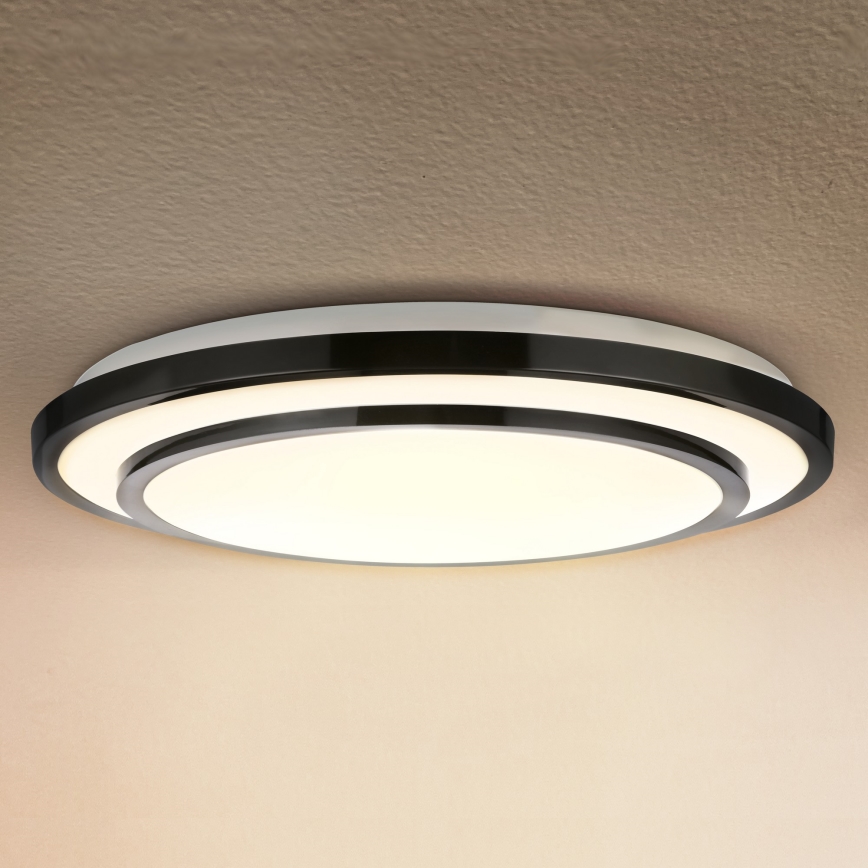 Brilagi - LED Aptumšojama griestu lampa LUCIANO LED/48W/230V 3000-6500K ø 39 cm melna + tālvadības pults