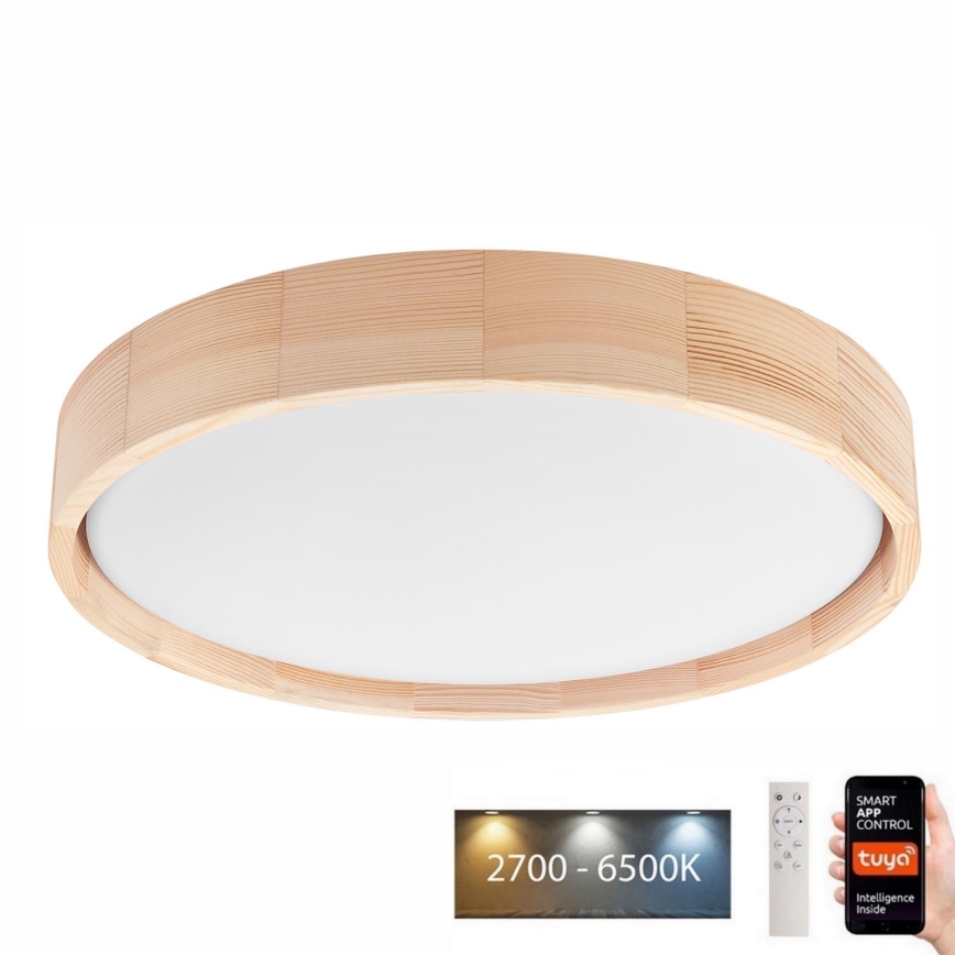 Brilagi - LED Aptumšojama griestu lampa MANAROLA SMART LED/24W/230V 2700-6500K d. 41 cm Wi-Fi + tālvadības pults Tuya