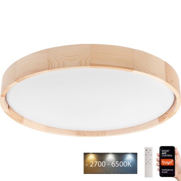 Brilagi - LED Aptumšojama griestu lampa MANAROLA SMART LED/36W/230V 2700-6500K d. 51 cm Wi-Fi Tuya + tālvadības pults