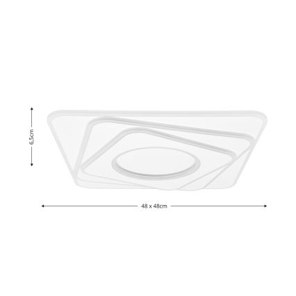 Brilagi - LED Aptumšojama griestu lampa MODERN LED/100W/230V 2700-6500K 48x48 cm + tālvadības pults
