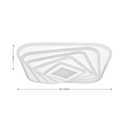 Brilagi - LED Aptumšojama griestu lampa MODERN LED/210W/230V 2700-6500K 55x55 cm + tālvadības pults