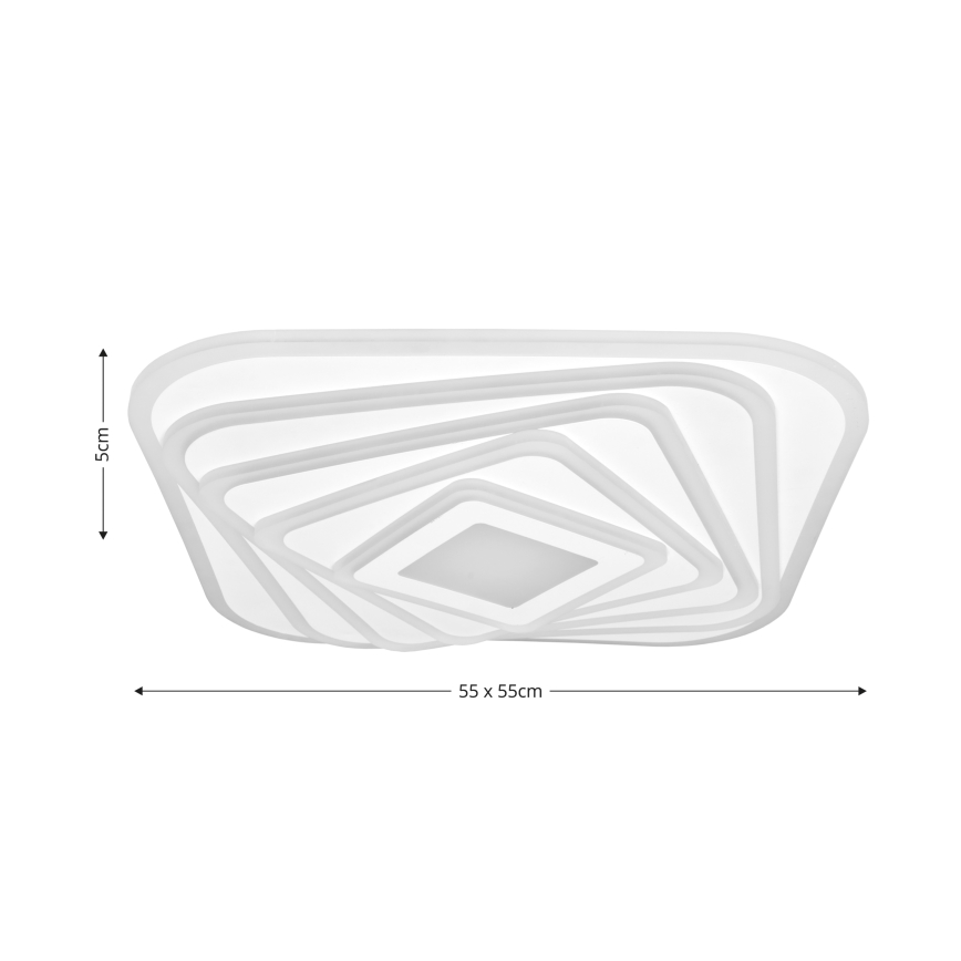 Brilagi - LED Aptumšojama griestu lampa MODERN LED/210W/230V 2700-6500K 55x55 cm + tālvadības pults